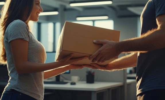 Versand in die Schweiz mit GLS - Paketübergabe